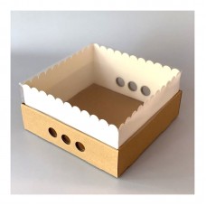 Caja Desayuno Reforzada 25 x 25 x 12 Cm