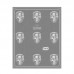 Molde Placa 444 Calaveras x9 Parpen