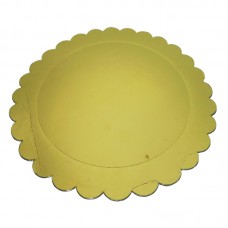 Plato Sol Dorado Metalizado 28 Cm Moldpack