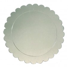 Plato Sol Plateado Metalizado 26 Cm Moldpack